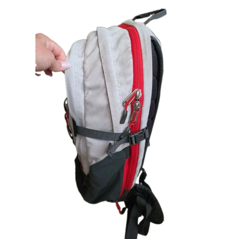The North Face Surge II Transit Backpack SURGE 2 Hiking Camping Outdoor Gray Red